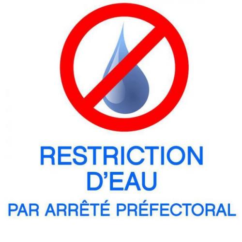 Image restrictions d'eau 2025