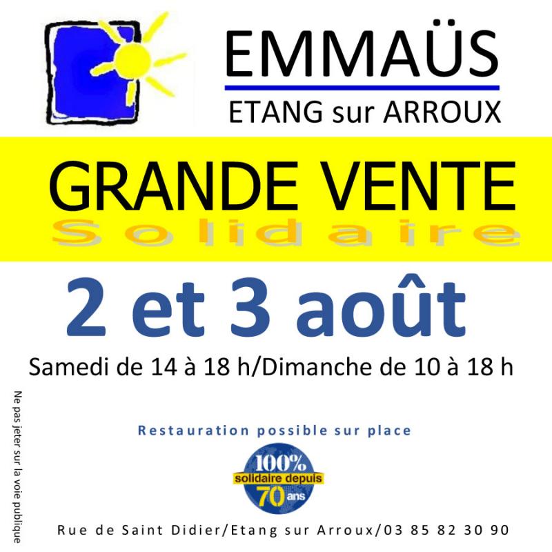 Grande vente Emmaüs 2025
