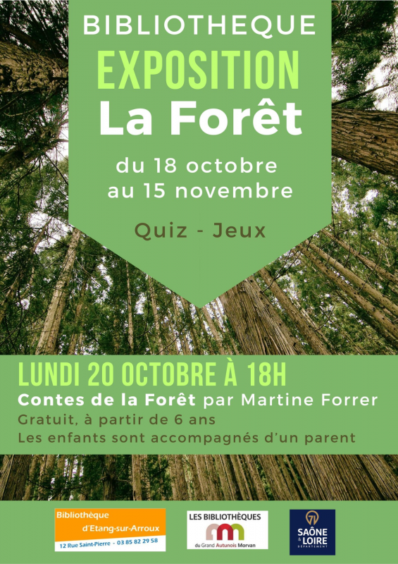 Affiche exposition forêt 2025