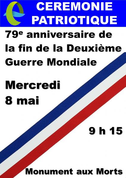 Affiche cérémonie du 8 mai 2024