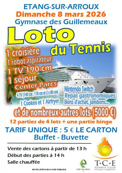 Affiche loto TCE 2026