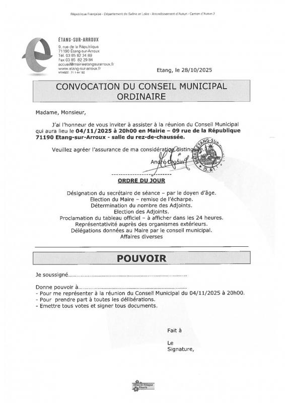 Image convocation conseil municipal